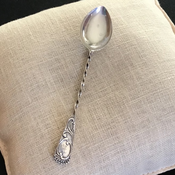 Sterling Silver Vintage Spoon Brooch Pin - Picture 3 of 15